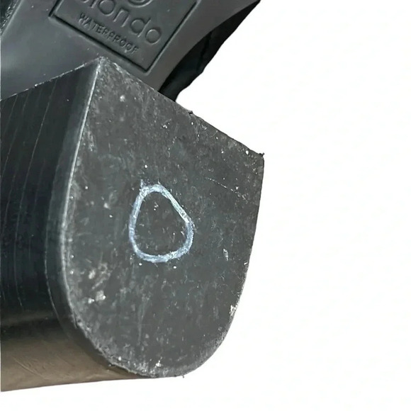 Blondo  ankle boots,women leather,Taylyn Black suede,chunky heels,waterproof 7.5 - Picture 10 of 13